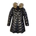 Moncler Fulmarus Chevron-Quilted Hooded Puffer Coat – Black Geometric Quilt Premium Down