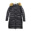Moncler Four-Pocket Fur-Trim Hooded Long Puffer Coat – Black Utility Luxury Premium Down