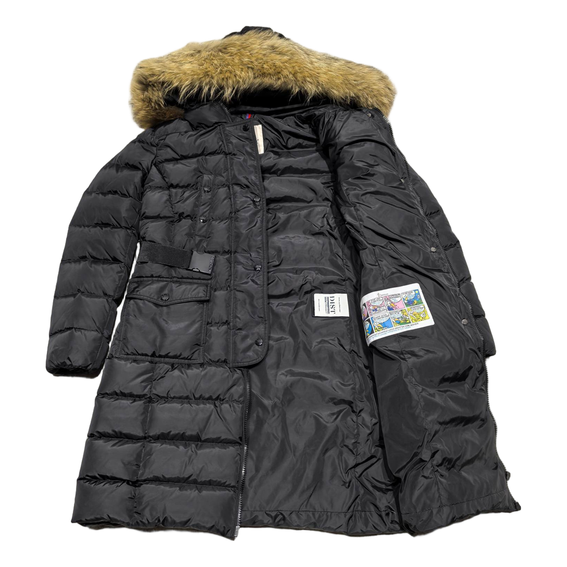 Moncler Four-Pocket Fur-Trim Hooded Long Puffer Coat – Black Utility Luxury Premium Down