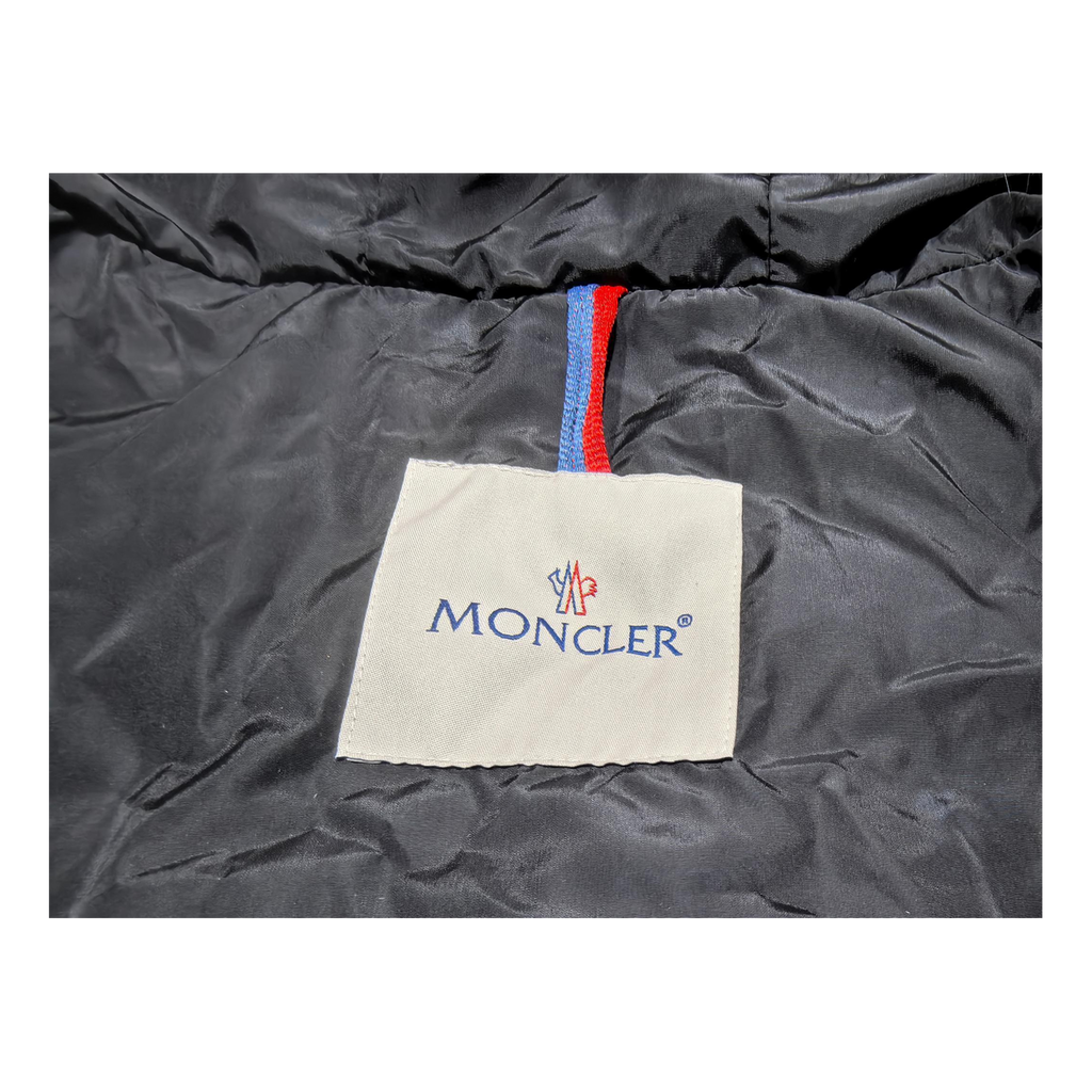 Moncler Four-Pocket Belted Fur-Trim Puffer Jacket – Black Belted Fur Trim Premium Down