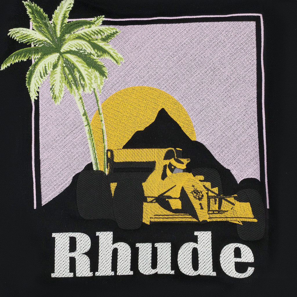 BLACK/CREAM GP VARSITY JACKET