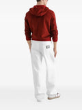Dolce & Gabbana suede hooded jacket with knit details