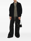 Rick Owens stand-up collar zip-up sweater