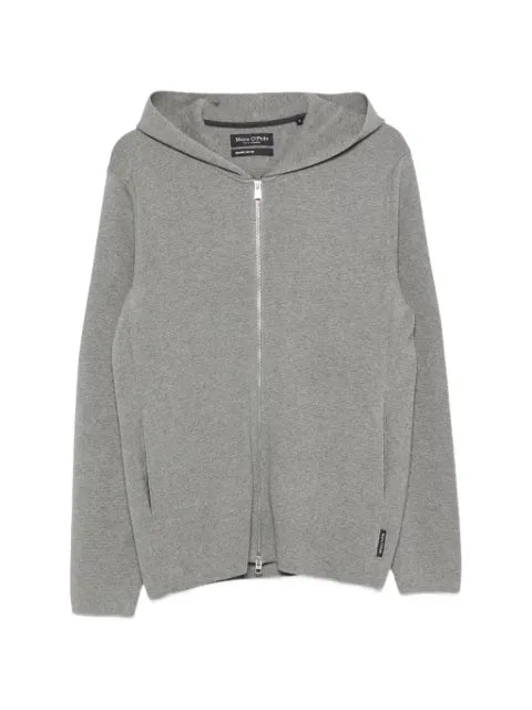 Marc O'Polo zip-up hooded cardigan