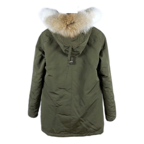 Canada Goose Chateau Fur-Trim Parka – Military Green 625-Fill Down Coyote Fur Hood