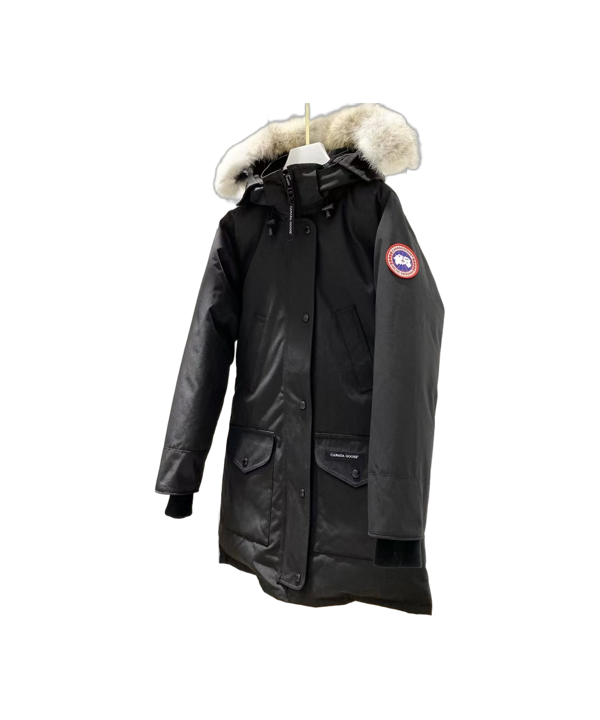 Canada Goose Women’s Trillium Fur-Trim Parka – 625-Fill Down Coyote Fur Hood Women’s Fit