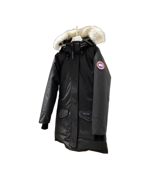 Canada Goose Women’s Trillium Fur-Trim Parka – 625-Fill Down Coyote Fur Hood Women’s Fit