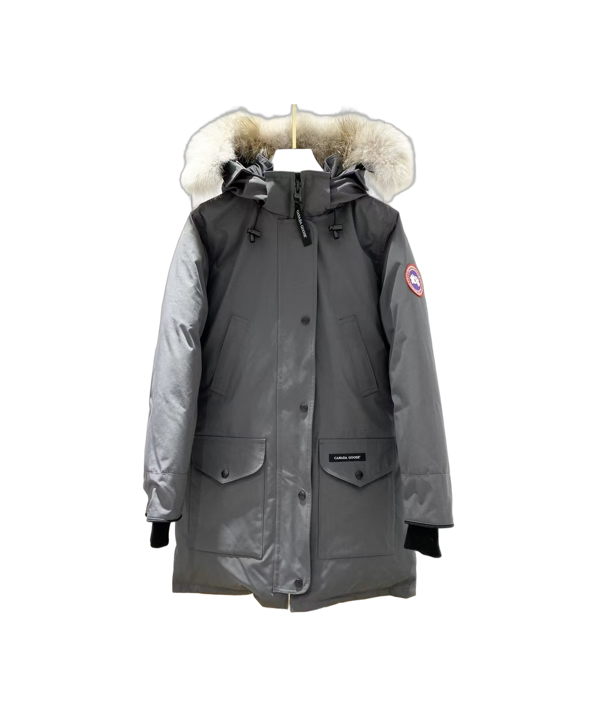 Canada Goose Women’s Trillium Fur-Trim Parka – Coyote Fur Hood Arctic-Tech Shell Buy Once Wear Forever