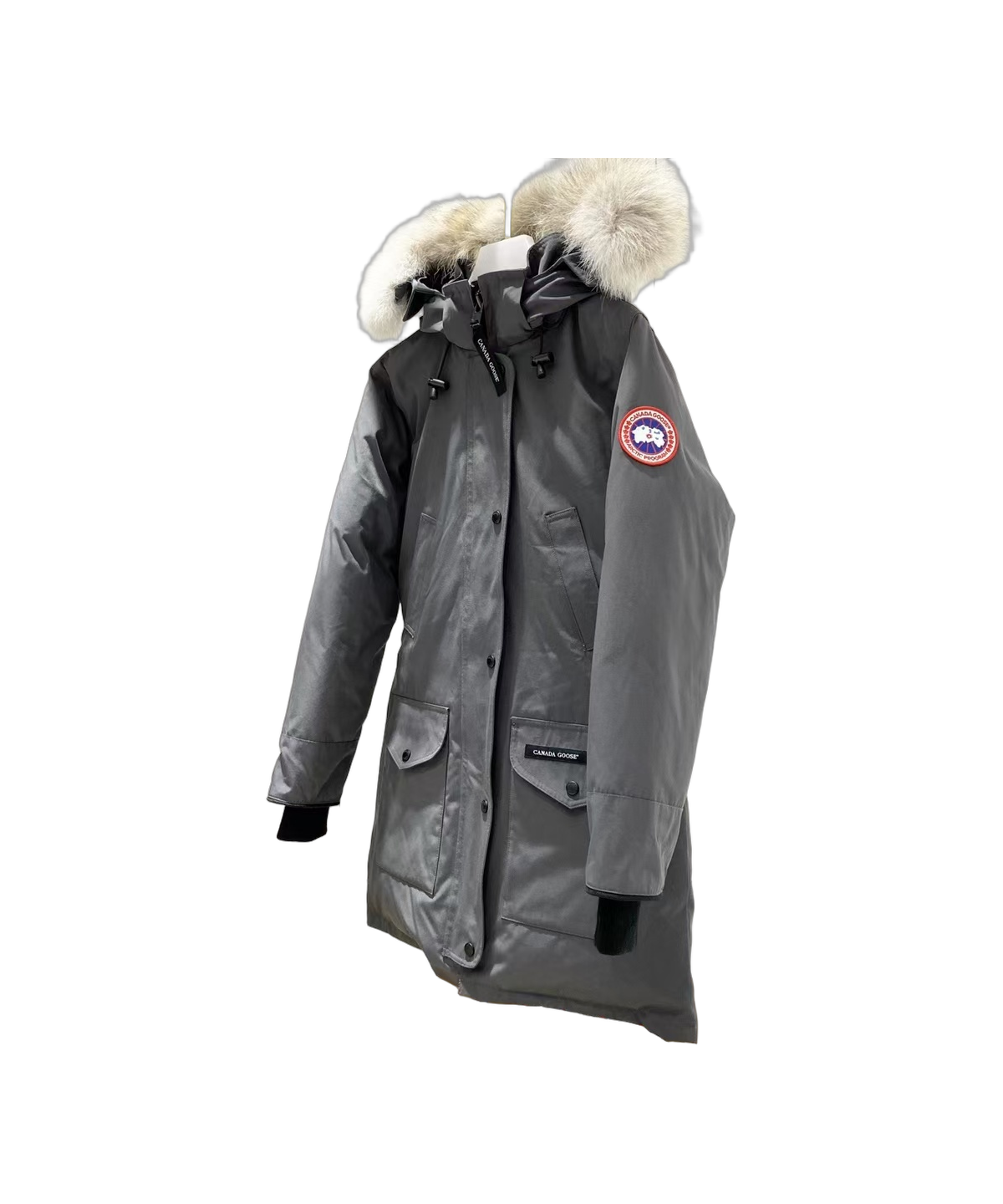 Canada Goose Women’s Trillium Fur-Trim Parka – Coyote Fur Hood Arctic-Tech Shell Buy Once Wear Forever