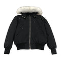 Moose Knuckles Men's Ballistic Shearling-Trim Bomber Jacket – Black