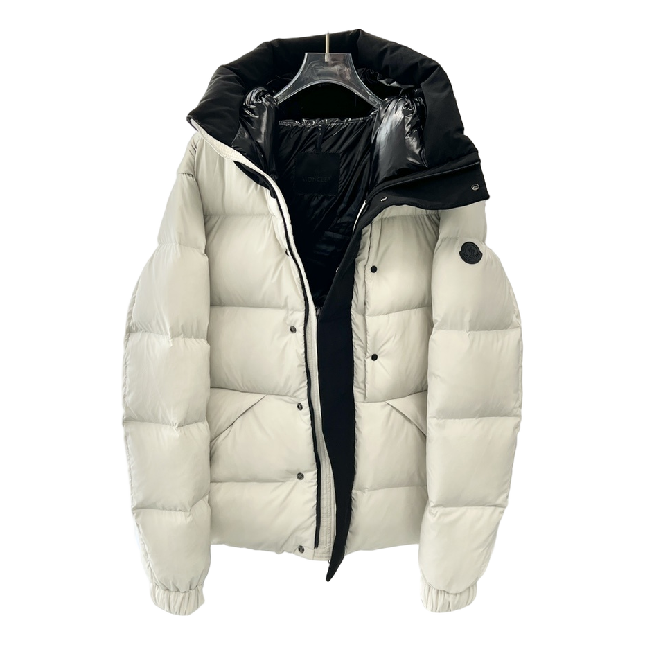 Moncler Contrast-Hood Colour-Block Puffer Jacket – Contrast Hood Color Block Premium Down