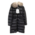 Moncler Four-Pocket Fur-Trim Hooded Long Puffer Coat – Black Four Pockets Premium Down