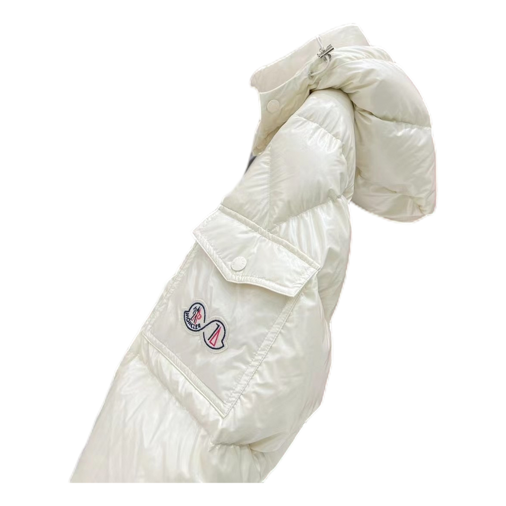 Moncler Maya 70th Anniversary Glossy Hooded Puffer Jacket – Collectible