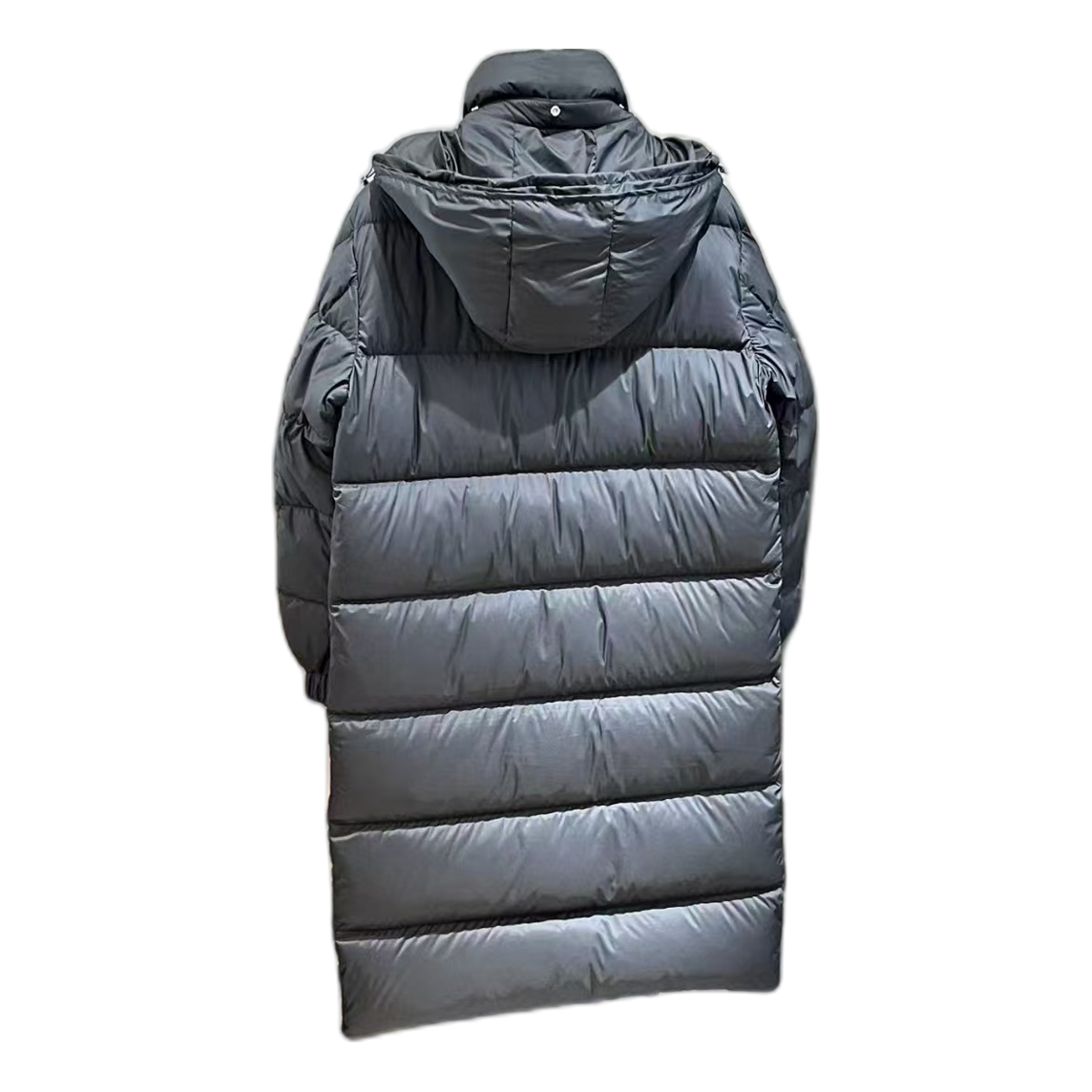 Moncler Hanoverian Hooded Long Puffer Coat – Black Full Coverage