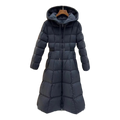Moncler Drawstring-Hood Fitted Long Puffer Coat – Black Fitted Long Coat Drawstring Hood