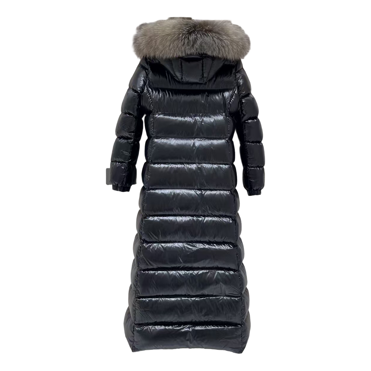 Moncler Hudson Fur-Trim Long Puffer Coat – Statement Coat Premium Down