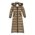 Moncler Hudson Fur-Trim Long Puffer Coat – Premium Down Opulent