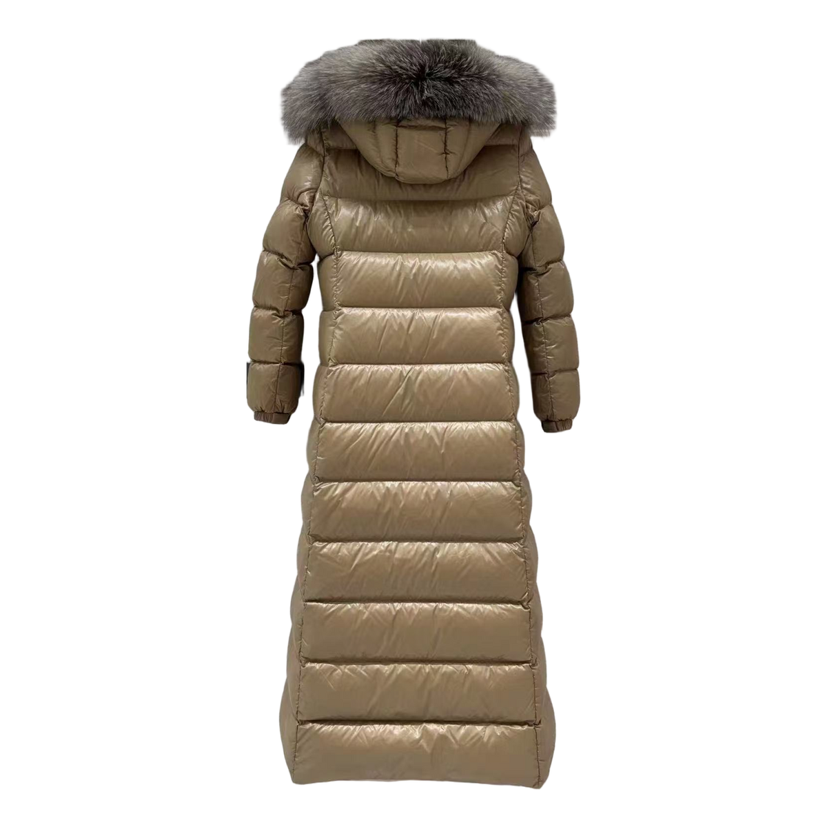 Moncler Hudson Fur-Trim Long Puffer Coat – Premium Down Opulent