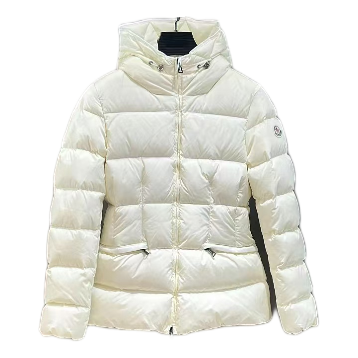 Moncler Drawstring-Hood Fitted Puffer Jacket – Precision Fit Adjustable Hood Premium Down