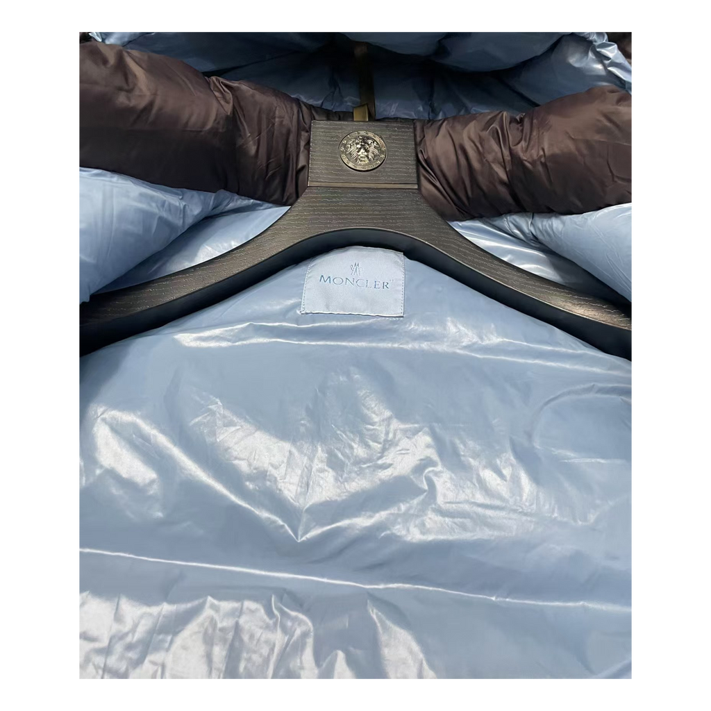 Moncler Oversized Chest-Badge Hooded Puffer Jacket – Premium Down