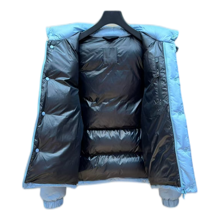 Moncler Oversized Chest-Badge Hooded Puffer Jacket – Premium Down
