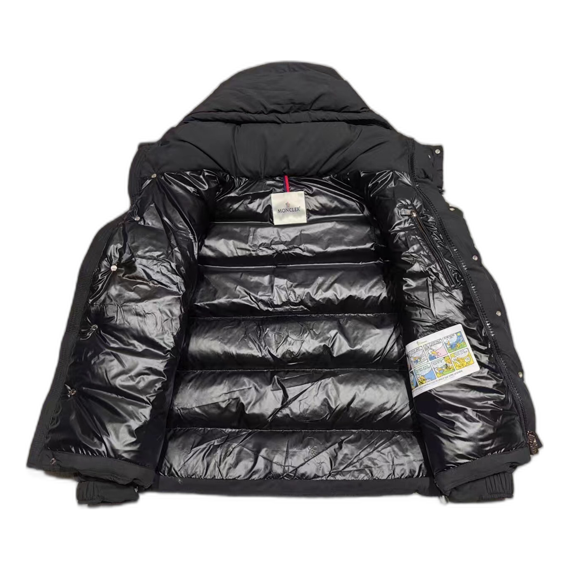 Moncler Maya Matte Hooded Puffer Jacket – Black Iconic Style