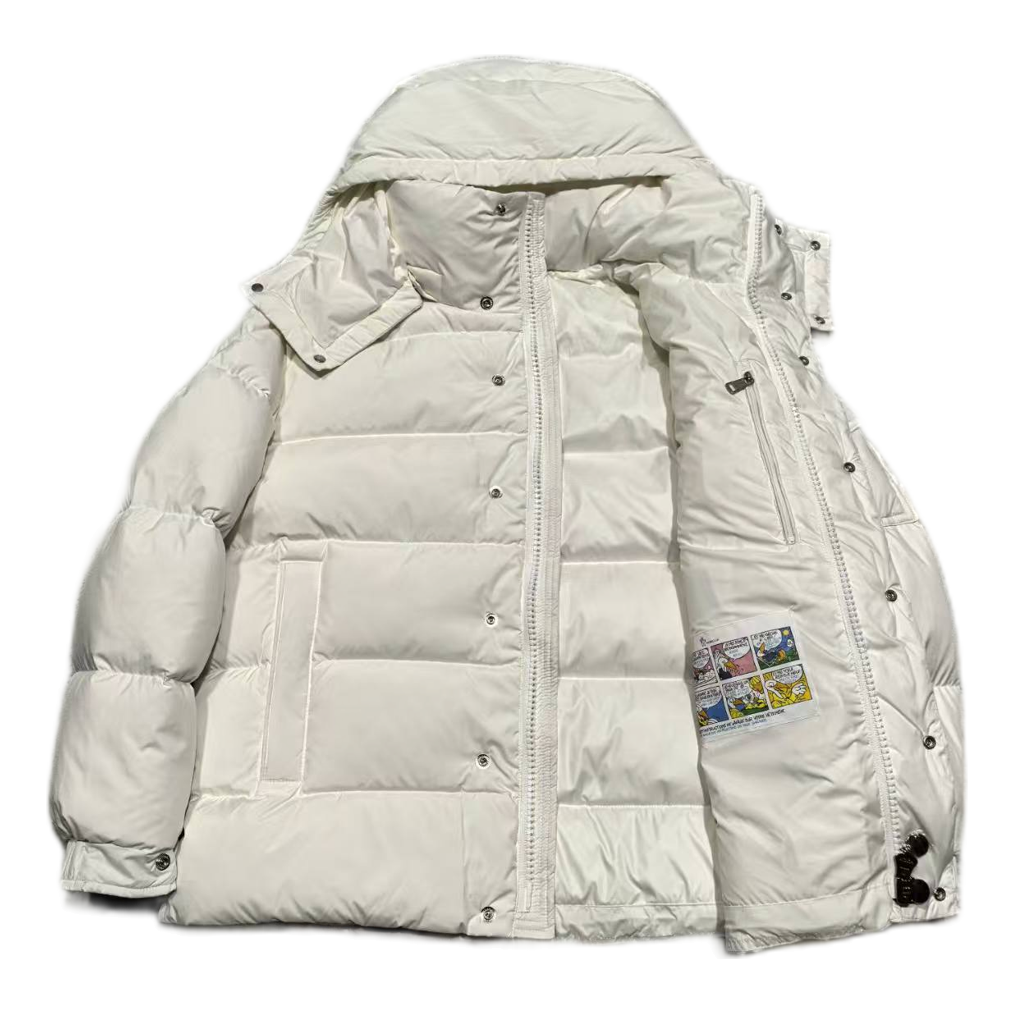 Moncler Matte Snap-Front Hooded Puffer Jacket – Luxury Down