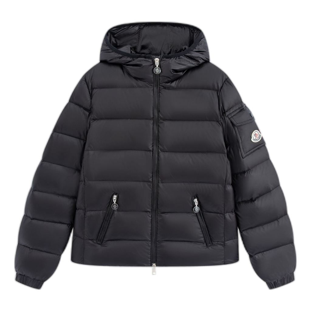Moncler Gles Fitted Hooded Puffer Jacket – Body-Fit Premium Down