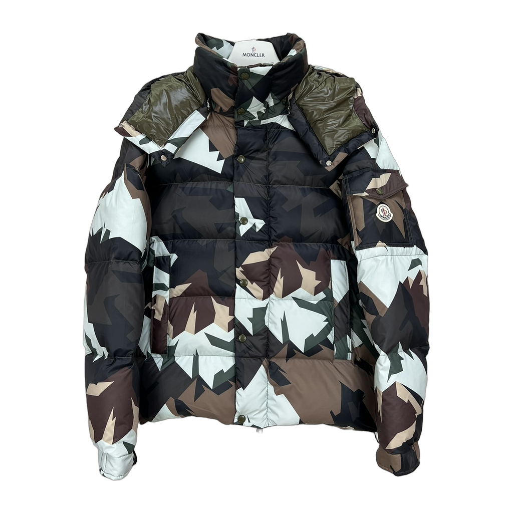 Moncler Mosa Camouflage Hooded Puffer Jacket – Premium Down