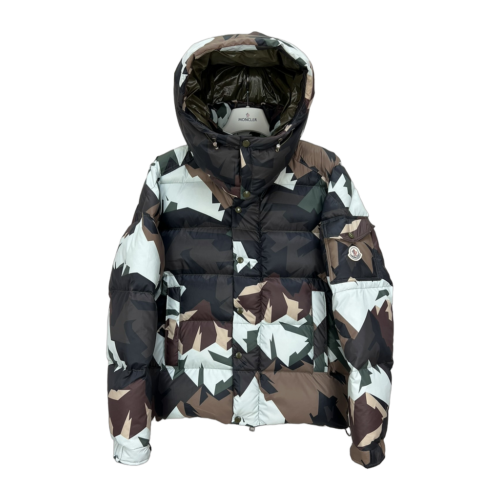 Moncler Mosa Camouflage Hooded Puffer Jacket – Premium Down