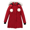 Moose Knuckles Stirling Pom-Pom Parka – White Fur Edition