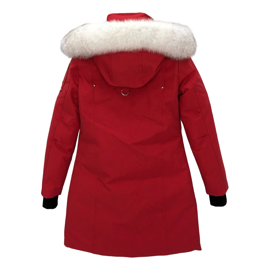 Moose Knuckles Stirling Pom-Pom Parka – White Fur Edition