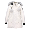 Moose Knuckles Stirling Pom-Pom Parka – White Fur Trim