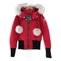 Moose Knuckles Debbie Fur-Trim Bomber – Coyote Fur Collar Edition