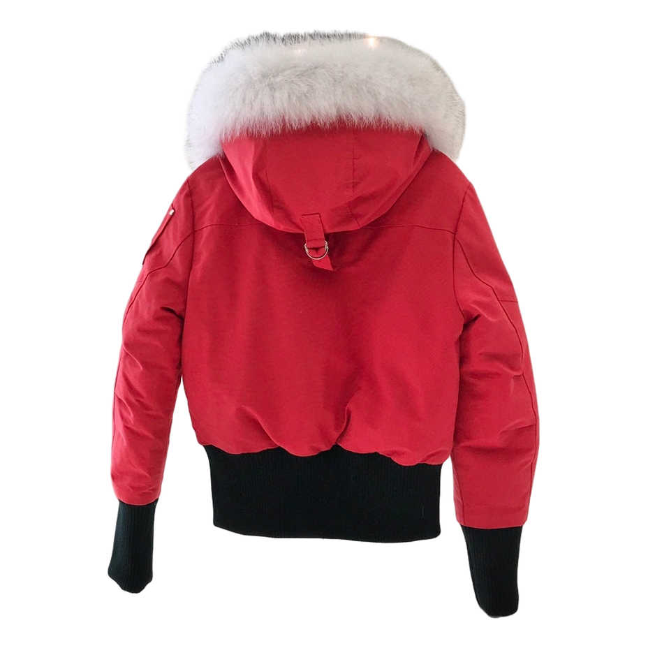Moose Knuckles Debbie Fur-Trim Bomber – Coyote Fur Collar Edition