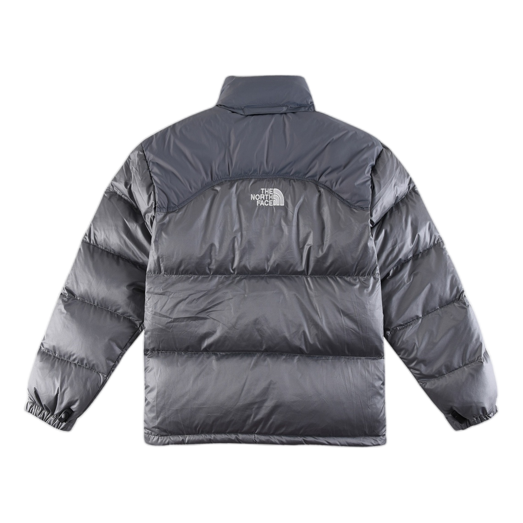 The North Face Contrast-Panel Stand-Collar Puffer Jacket – Bold Two-Tone Design