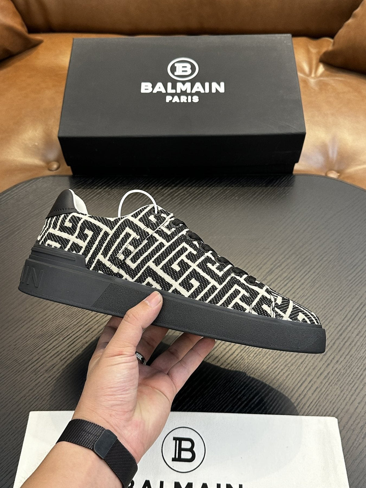 Balmain B-Skate Low-Top Sneakers