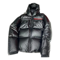 Prada Linea Rossa Hooded Puffer Jacket – Black